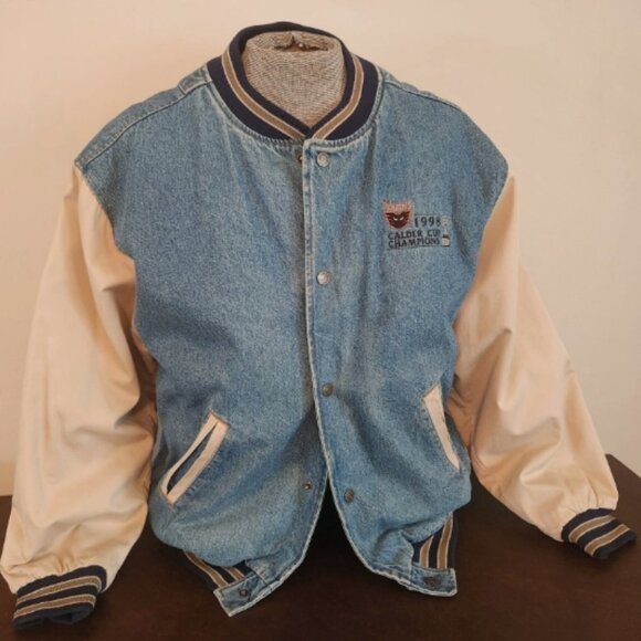 Gear For Sports Other - Vintage - 1990's Denim Jean's Two Toned Botton Heavyweight Jacket - XL Preowned